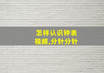 怎样认识钟表视频,分针分针