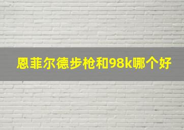 恩菲尔德步枪和98k哪个好