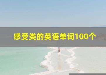 感受类的英语单词100个