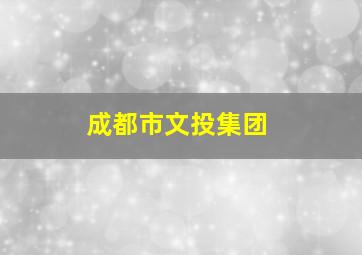 成都市文投集团