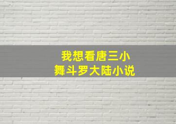 我想看唐三小舞斗罗大陆小说