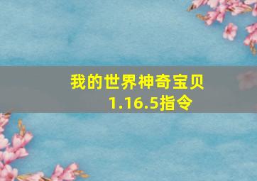 我的世界神奇宝贝1.16.5指令