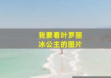 我要看叶罗丽冰公主的图片