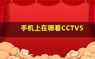 手机上在哪看CCTV5