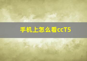 手机上怎么看ccT5