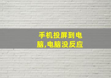 手机投屏到电脑,电脑没反应