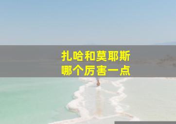 扎哈和莫耶斯哪个厉害一点