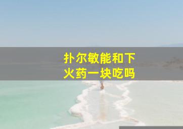 扑尔敏能和下火药一块吃吗