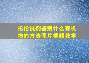 托伦试剂鉴别什么有机物的方法图片视频教学