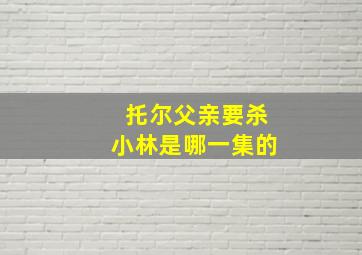 托尔父亲要杀小林是哪一集的