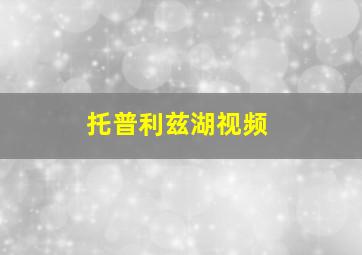 托普利兹湖视频