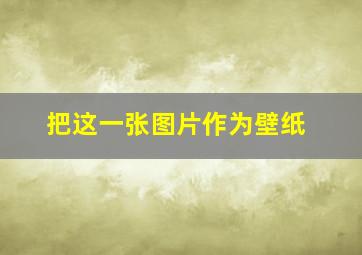 把这一张图片作为壁纸