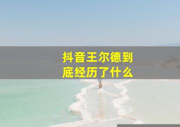 抖音王尔德到底经历了什么