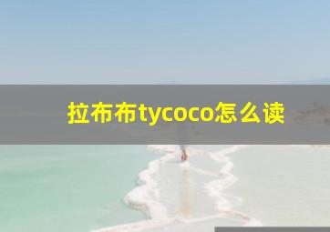 拉布布tycoco怎么读