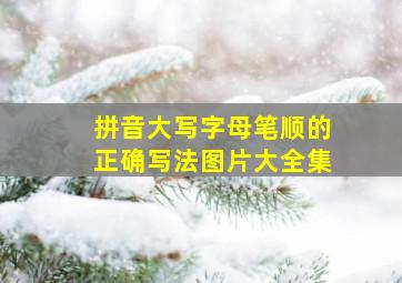 拼音大写字母笔顺的正确写法图片大全集