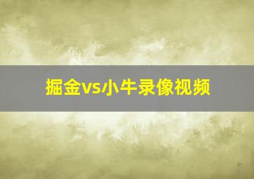 掘金vs小牛录像视频