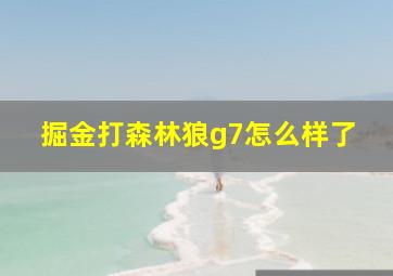 掘金打森林狼g7怎么样了