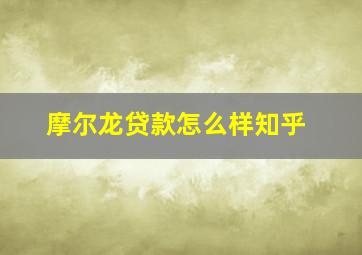 摩尔龙贷款怎么样知乎