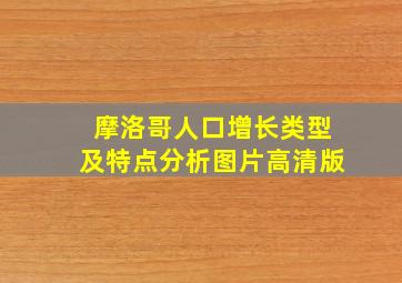 摩洛哥人口增长类型及特点分析图片高清版