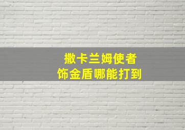 撒卡兰姆使者饰金盾哪能打到