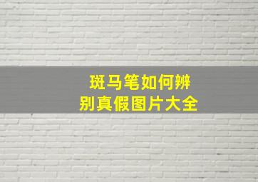 斑马笔如何辨别真假图片大全