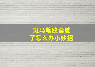 斑马笔胶套脏了怎么办小妙招