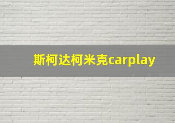 斯柯达柯米克carplay