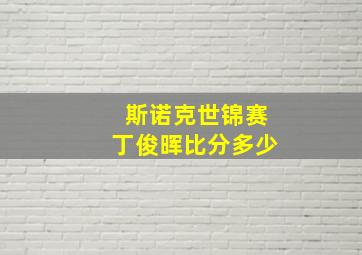 斯诺克世锦赛丁俊晖比分多少