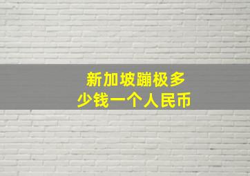 新加坡蹦极多少钱一个人民币