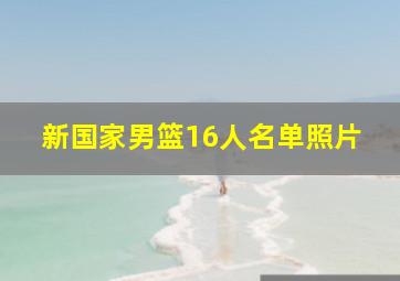 新国家男篮16人名单照片