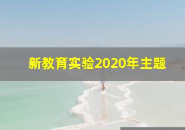 新教育实验2020年主题