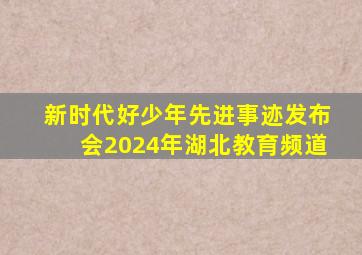 新时代好少年先进事迹发布会2024年湖北教育频道