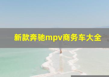 新款奔驰mpv商务车大全