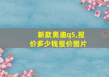 新款奥迪q5,报价多少钱报价图片