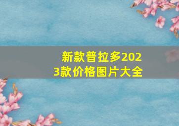 新款普拉多2023款价格图片大全