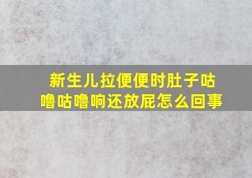 新生儿拉便便时肚子咕噜咕噜响还放屁怎么回事