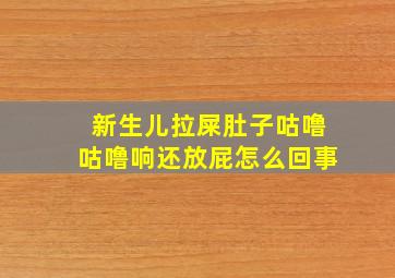 新生儿拉屎肚子咕噜咕噜响还放屁怎么回事