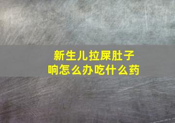 新生儿拉屎肚子响怎么办吃什么药