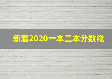 新疆2020一本二本分数线