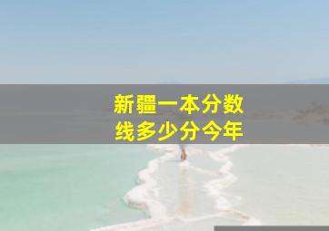 新疆一本分数线多少分今年