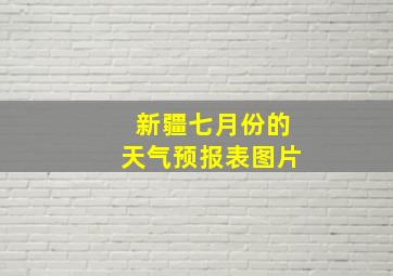 新疆七月份的天气预报表图片