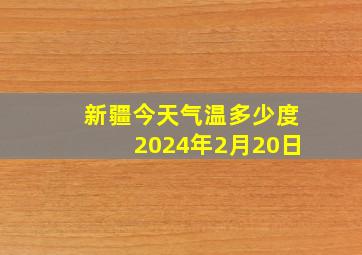 新疆今天气温多少度2024年2月20日