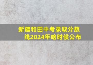 新疆和田中考录取分数线2024年啥时候公布