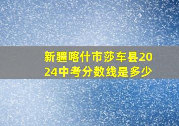 新疆喀什市莎车县2024中考分数线是多少