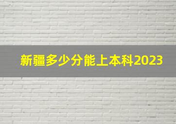 新疆多少分能上本科2023