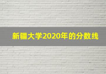 新疆大学2020年的分数线