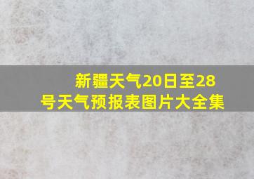 新疆天气20日至28号天气预报表图片大全集