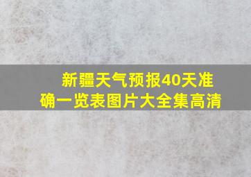 新疆天气预报40天准确一览表图片大全集高清