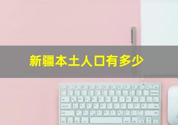 新疆本土人口有多少