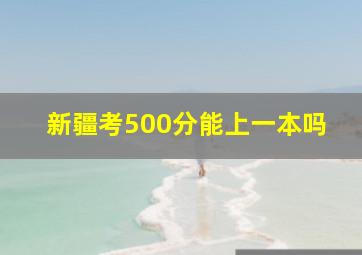 新疆考500分能上一本吗